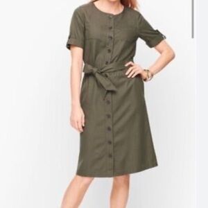Talbot’s Olive Button-Up Dress